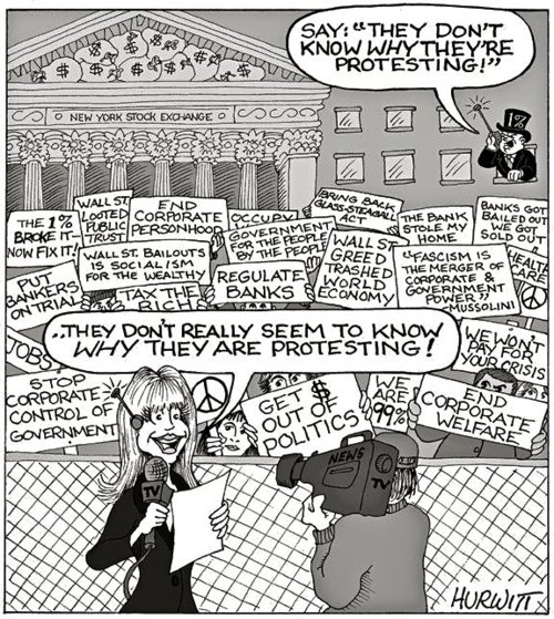 Occupy Wall Street Political Cartoons