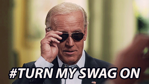 9. Joe Biden is hilarious.