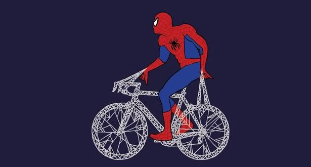 Super Heroes on Bikes. 