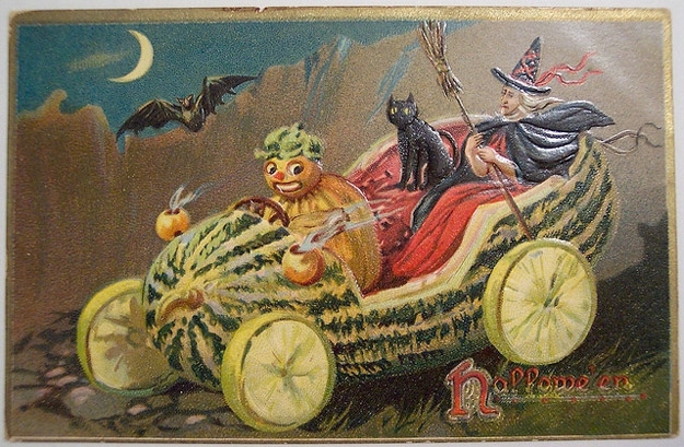 Strange Halloween Postcards