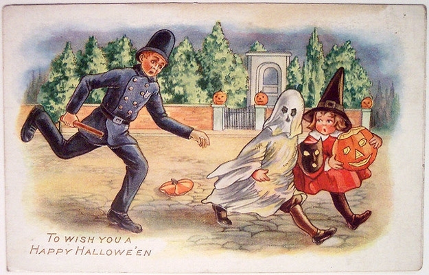 Strange Halloween Postcards