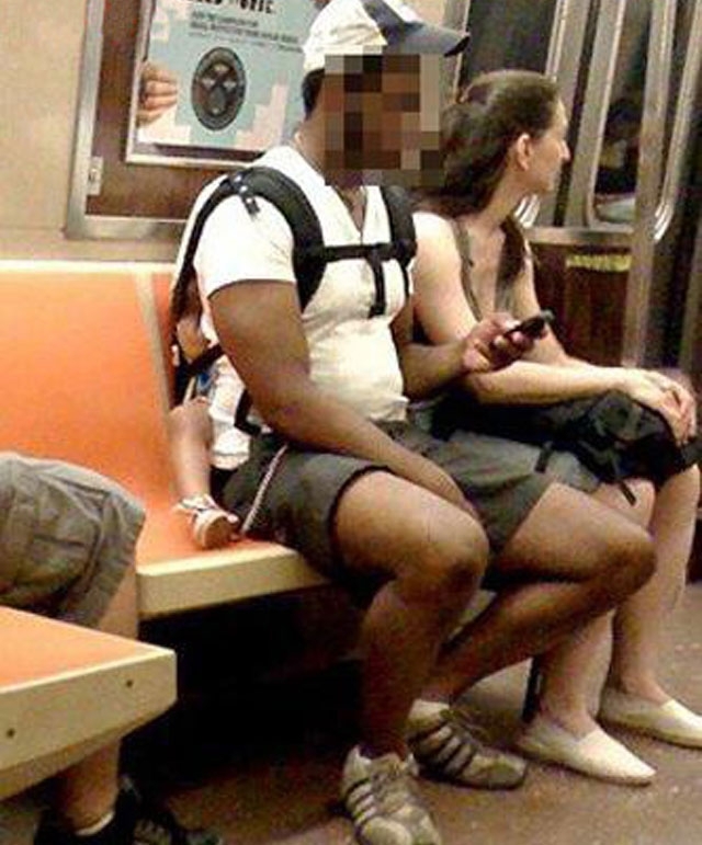 Do not do this on public transit!
