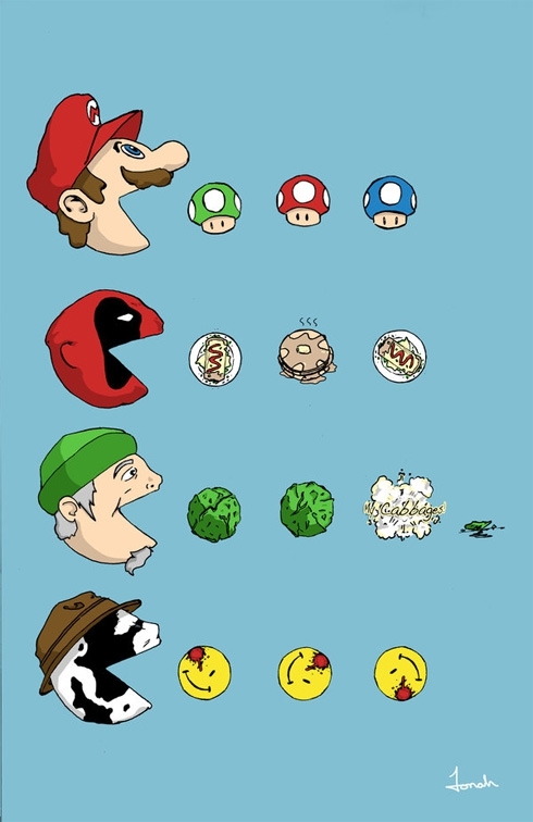 Famous Characters As Pac-Man 