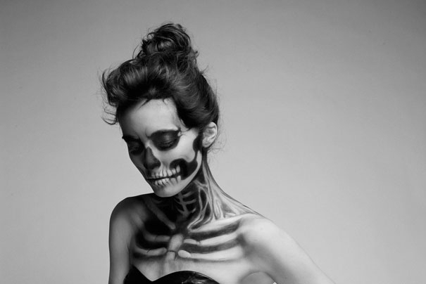 Creepy Skeletal Make-up