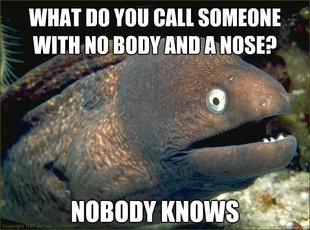 Bad Jokes. We All have a Bad Joke Eel in our friend Circle. 