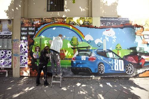 Badass street art for Activision Game BLUR 