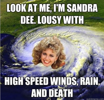 Topical Meme Alert: Hurricane Sandra Dee