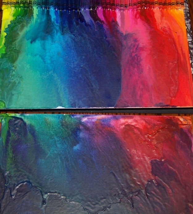 Inspired Ways To Create Melted Crayon Art