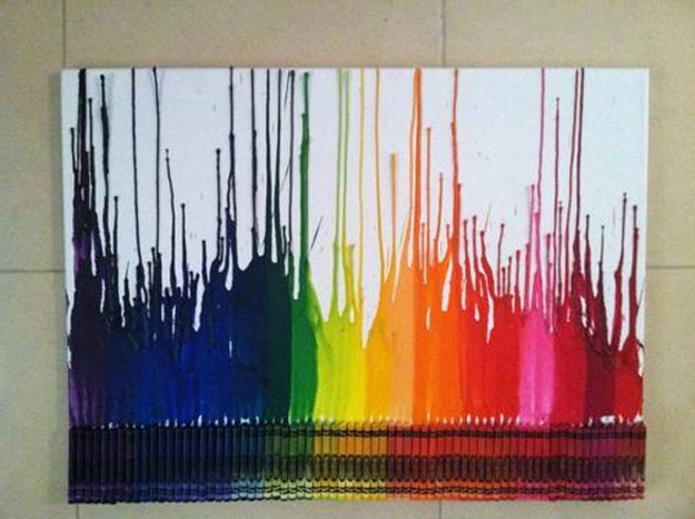 Inspired Ways To Create Melted Crayon Art