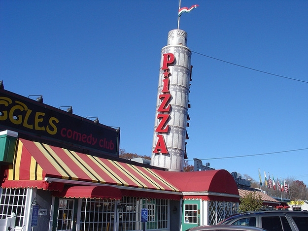 The Tower Of Pizza In Saugus, Massachusetts