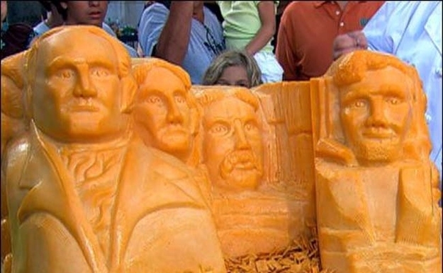 Here's Another "Mount Rushmore," Made Out Of 700 Pounds Of Cheese