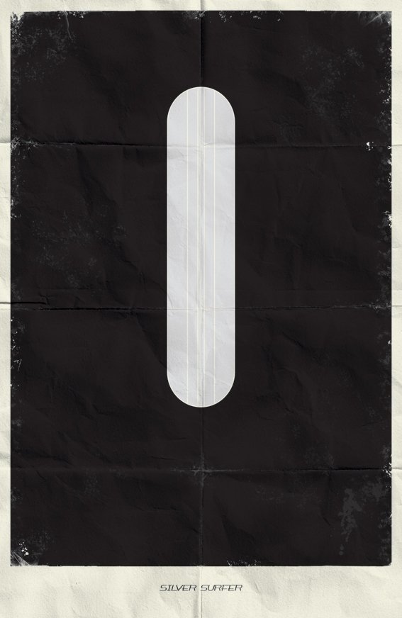 Minimalist Superhero Posters