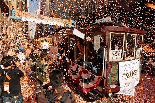 SF Gaints Sweep the City with a Parade!