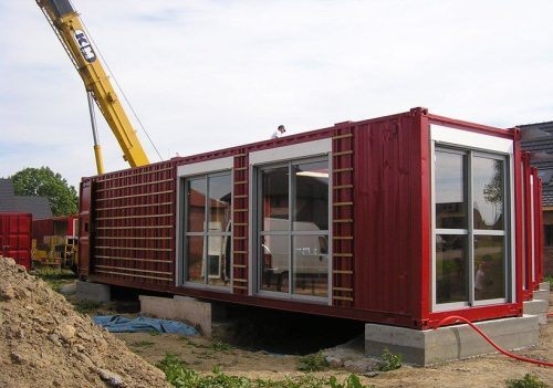 House made entirely of containers 