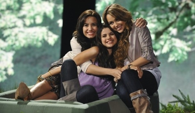 July 2008: Miley and BFF Mandy mock Selena Gomez and Demi Lovato in YouTube video 