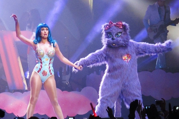 Kitty Purry is a regular part of Katy's live show.