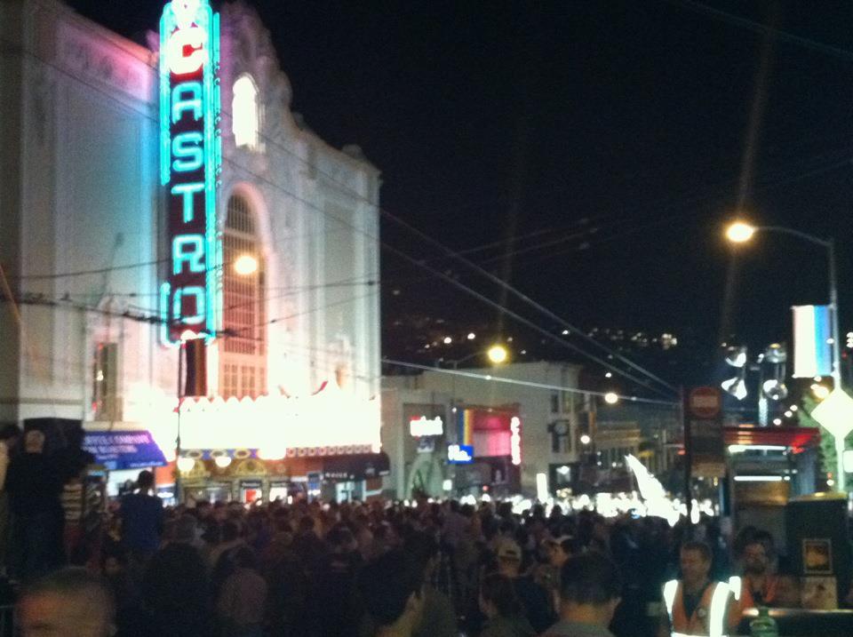 The Castro District of San Francisco celebrated last night.