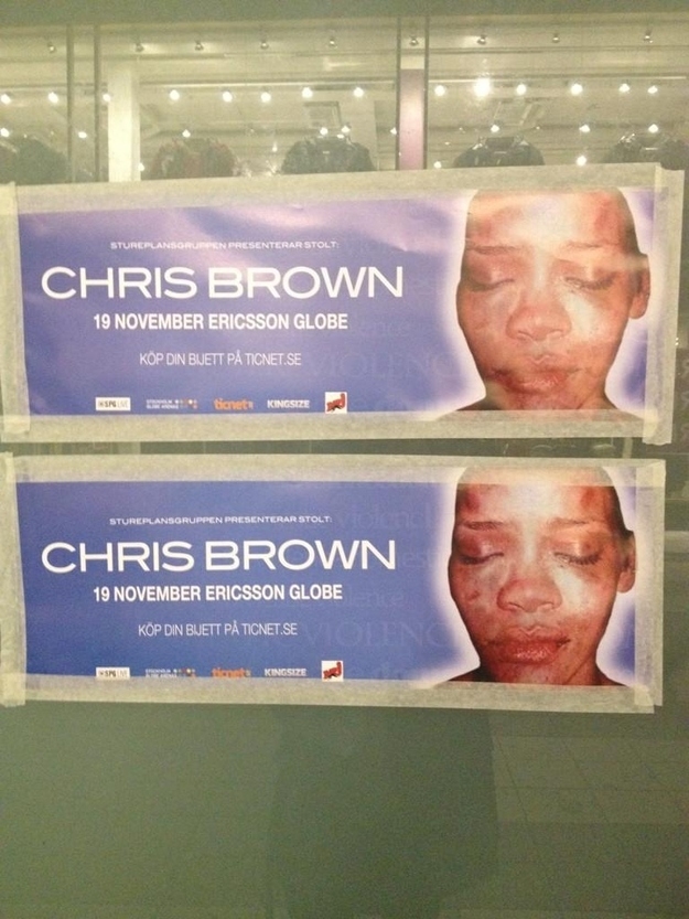 Stockholm Reminds Swedes Of What Chris Brown Has Done