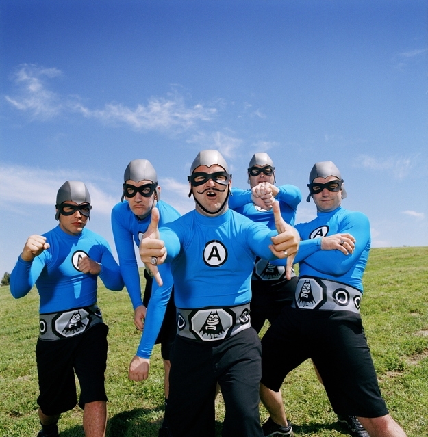Travis Barker used to be the drummer for The Aquabats.