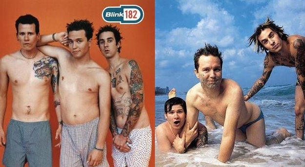 Mark Hoppus is the only member in Blink-182 with no tattoos.