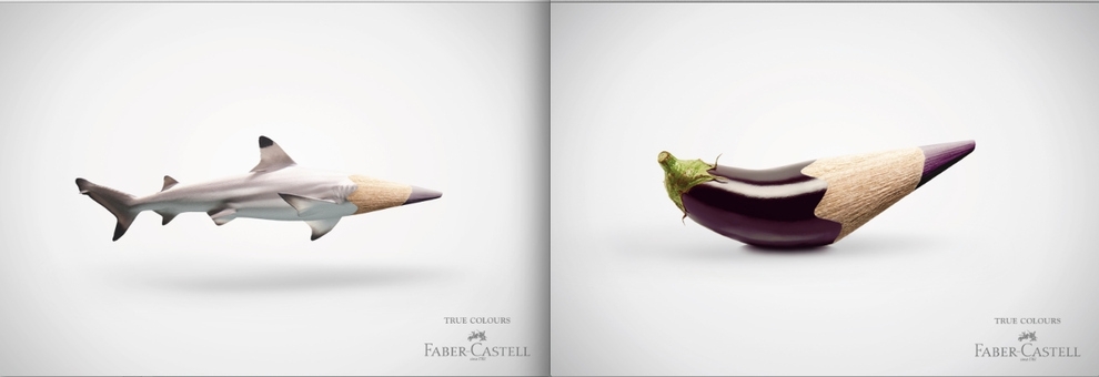 Faber-Castell colored pencils.