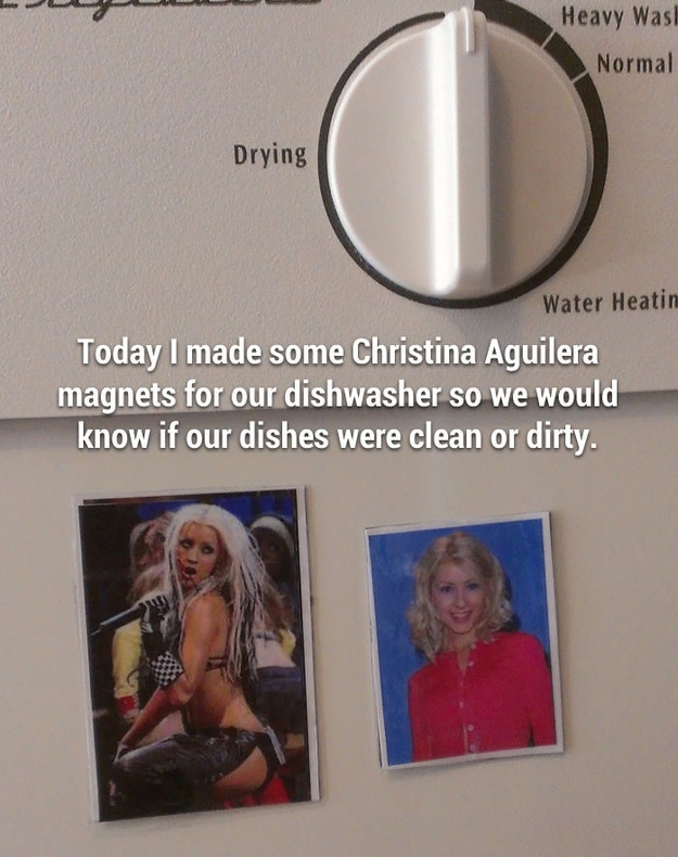 Christina Aguilera Dishwasher Magnets