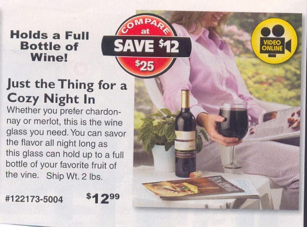 The, Um, "Cozy Night In" Wine Glass