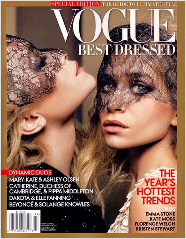 The Olsens — also blonde (or at least, blonde at the time of this shoot) — won the accolade in 2011. 