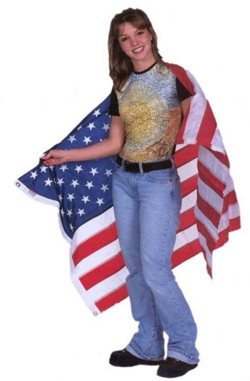britney spears sweet and innocent american flag