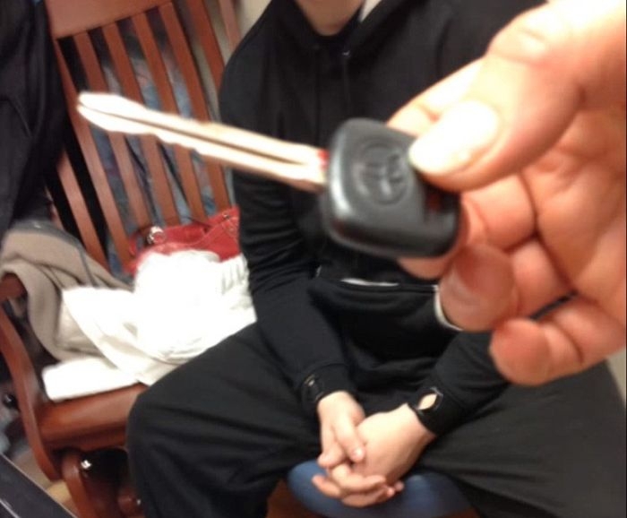 Guy Nails Car Key in the Foot in Karate Class