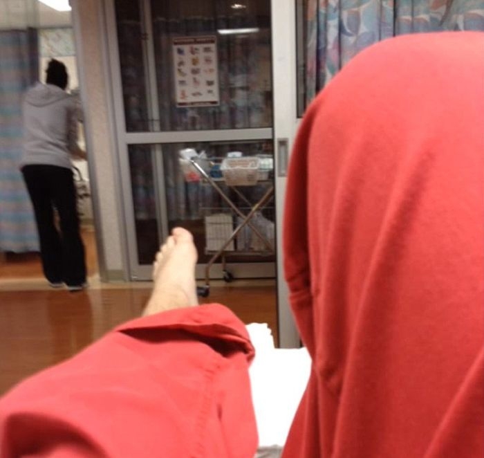 Guy Nails Car Key in the Foot in Karate Class