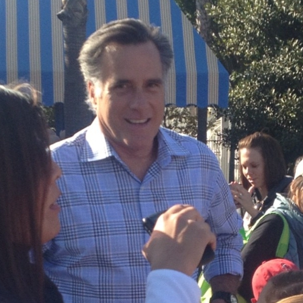Mitt Romney Goes To Disneyland
