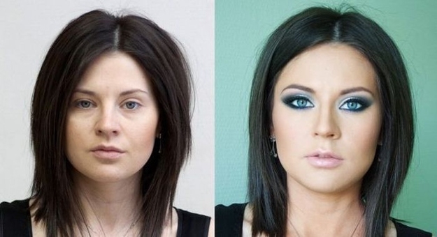 Russian Makeup: Before And After