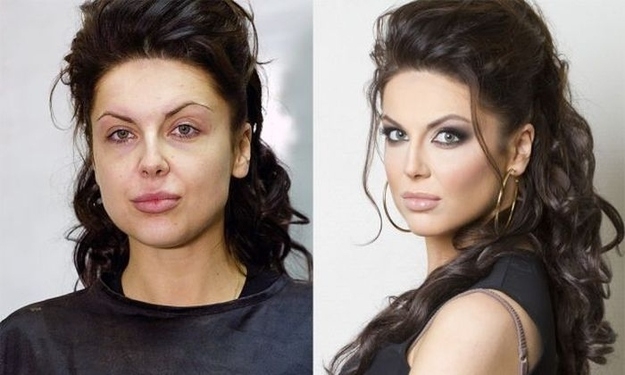 Russian Makeup: Before And After