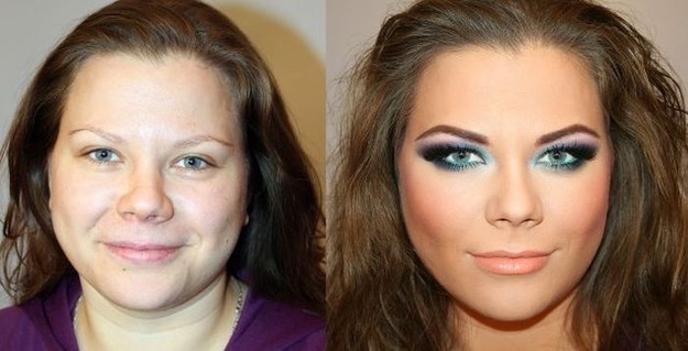 Russian Makeup: Before And After