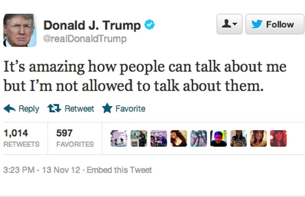 Donald Trump's Twitter Strikes Again 