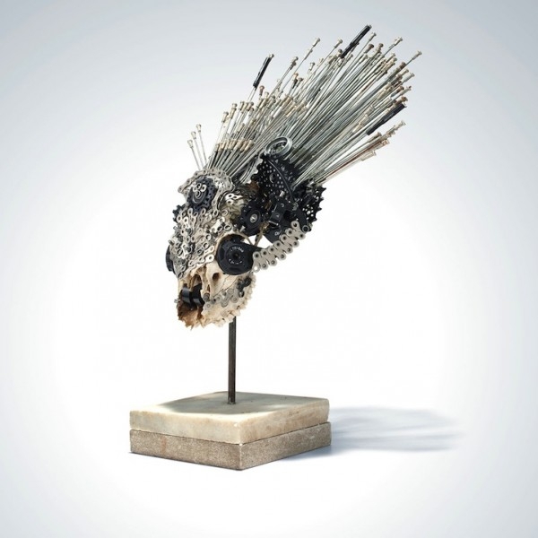 Unique Sculptures Made from Old Bike Parts