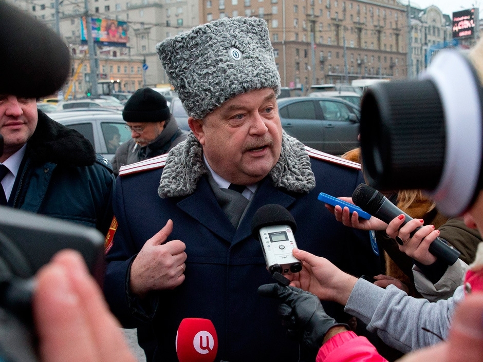 Russian Cossacks return as part of Putin’s Moscow street patrol