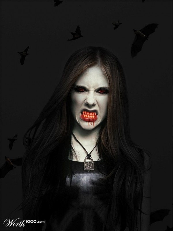 Terrifying Celebrities As Vampires! 