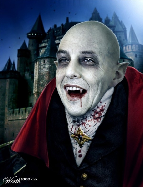 Terrifying Celebrities As Vampires! 