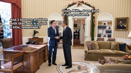 Mitt and Obama Shake Hands [meme]