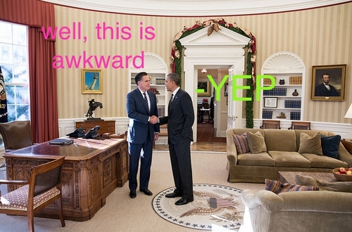 Mitt and Obama Shake Hands [meme]