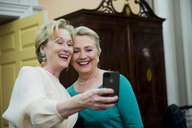 Meryl Streep And Hillary Clinton Hanging Out