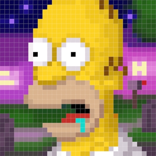 Bizarre Homer Simpson Portraits