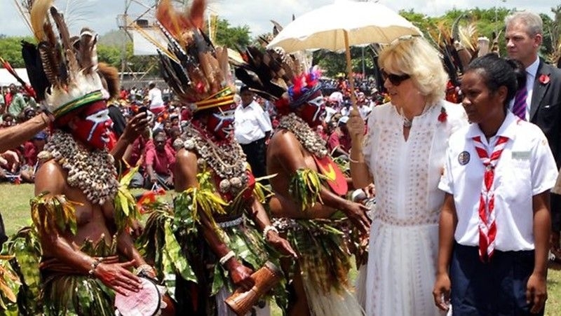 Topless Welcome of Honored Guests