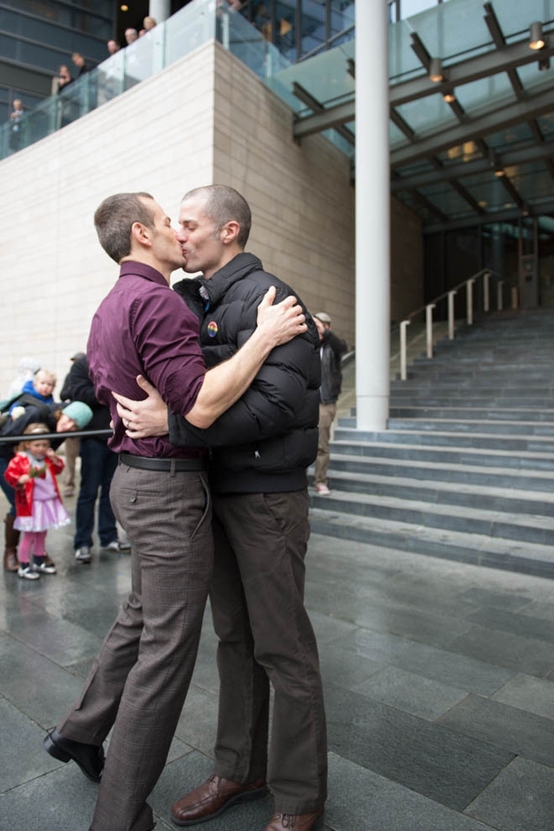 Gay Couples Celebrate Getting Married In Seattle