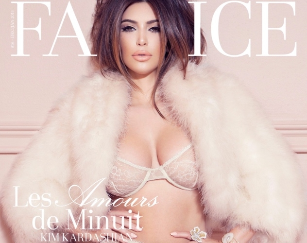 Kim Kardashian's Latest Lingerie Mag. Cover