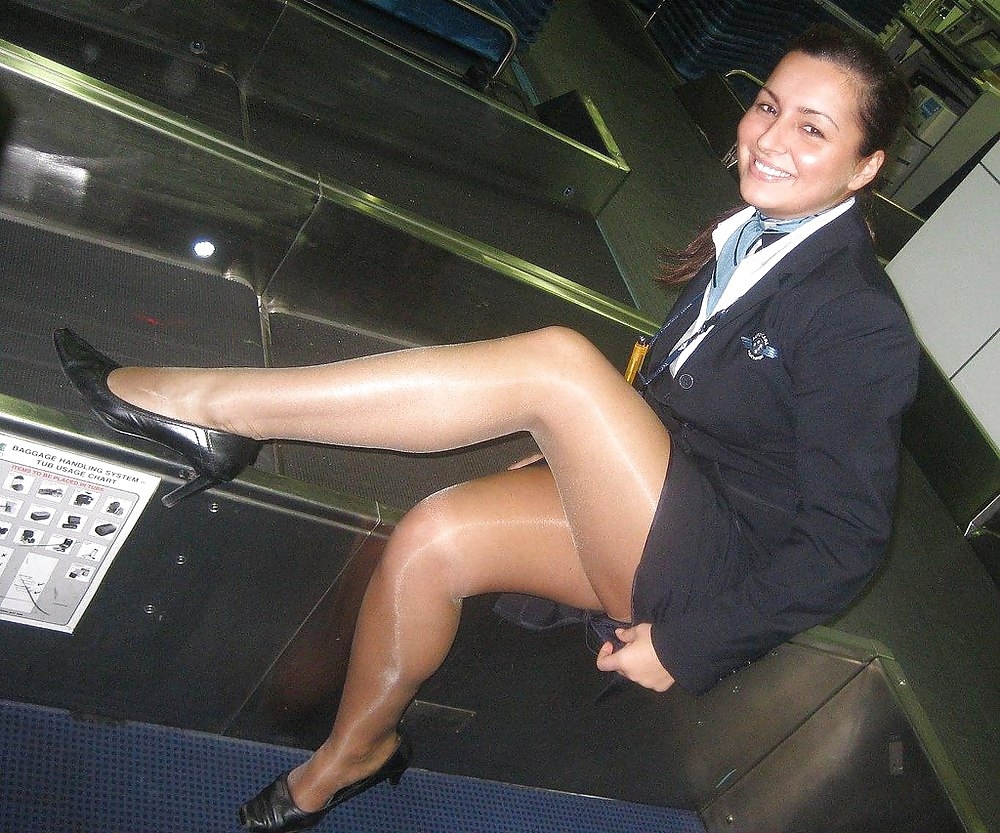 Stewardesses Having Fun 