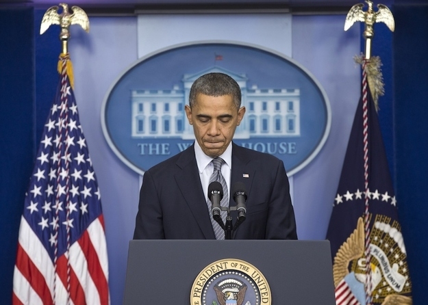 President Cries While Addressing Sandy Hook Slaughter
