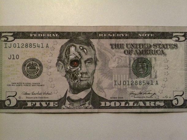 US Currency Defaced & Recreated 